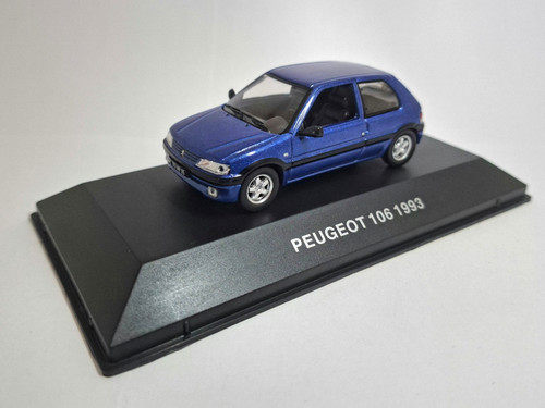 Peugeot 106 bleu - bleu, 1/43